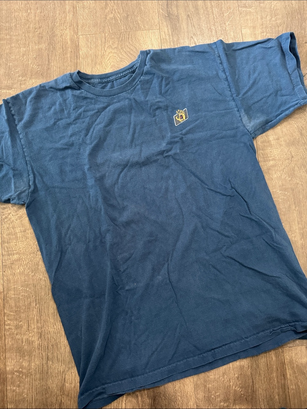 Santa Cruz Skateboards Navy Short-Sleeve T-Shirt with Small Chest Logo